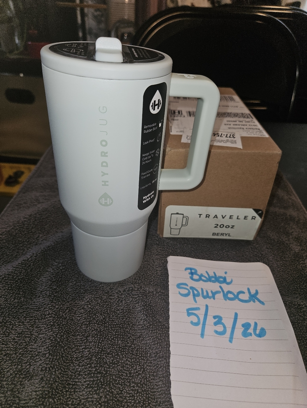 HydroJug Traveler 20oz Mug - Beryl